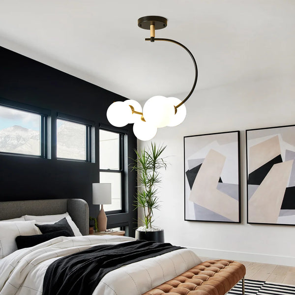 Harper Hook Glass Sphere Ceiling Light