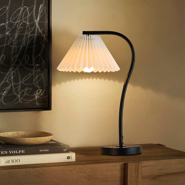 Lydia Folded Lampshade Table Lamp